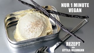 Veganes CashewEis  Rezept von Attila Hildmann [upl. by Annaihs]