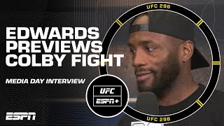 Leon Edwards says he’ll treat Colby Covington ‘like a clown’ during UFC 296 fight week  ESPN MMA [upl. by Aletta]