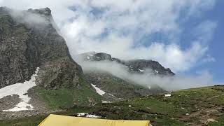 Shrikhand Kailash Yatra 2024 Parvati bagh view mahadev shrikhandmahadev bholenath mountains [upl. by Olimpia285]