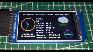 RP2040 Raspberry PI PICO W  Graphical IoT Weather Station [upl. by Hokanson]