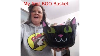 Dollar Tree Halloween BOO Basket  Enter for chance to win 2 GiveAWay Contests [upl. by Lien]