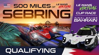 LIVE 500 Miles of Sebring Qualifying  Le Mans Virtual Series 2022 [upl. by Partan]