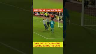 CRAZIEST pitch invaders🤯🔥 When Barnsley fans scored vs Man Utd football barnsley manutd [upl. by Luce]