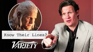 Does Matt Smith Know Lines From His Most Famous Movies and TV Shows [upl. by Kesley524]