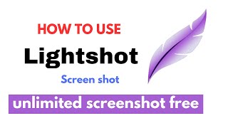 How to use lightshot screenshot software bangla tutorial 2024 Screen Capture  Tutorial [upl. by Yrojram]