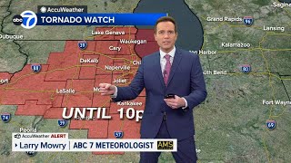 Tornado Watch issued for entire Chicago area  Live Radar [upl. by Inaluahek]