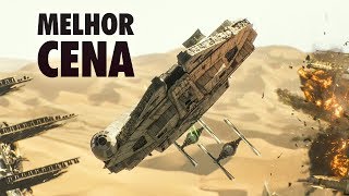 Millennium Falcon Perseguição em Jakku  Star Wars O Despertar da Força Cena HD  Legendado [upl. by Isola]