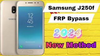 Samsung J250f FRP Bypass 2024  New Method [upl. by Hakilam]