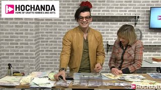 Crafting tutorials with AALL amp Create Autour De Mwa Leonie Pujol all at Hochanda [upl. by Nortad]