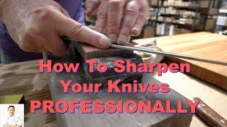 How To Sharpen Your Japanese Knives PROFESSIONALLY [upl. by Anelac939]