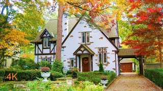 BEAUTIFUL Neighborhood Toronto Homes and Home Decor  The Kingsway affluent Toronto areas 4K [upl. by Mathe]