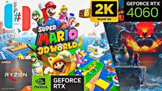 SUPER MARIO 3D WORLD  BOWSERS FURY  RYUJINX SWITCH TEST RYZEN 5 5600X  RTX 4060  16GB 2K [upl. by Cazzie]