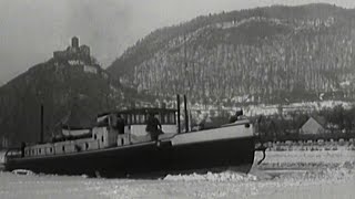 Ledoborec na Labi u zdymadel v Ústí nad Labem 1956 [upl. by Euqcaj772]