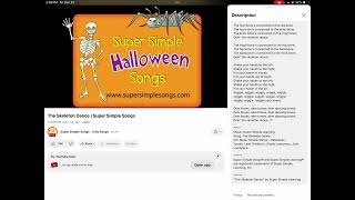 The Skeleton Dance from Super Simple Songs [upl. by Awhsoj]