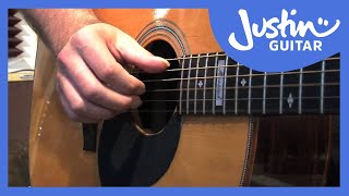 Melodic Percussive Fingerstyle Guitar Lesson TE310 [upl. by Hutton]