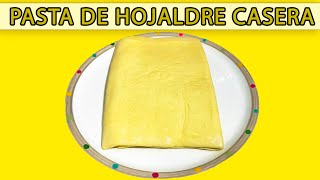 Pasta de Hojaldre casera MEGA FÁCIL Y LISTA PARA LO QUE QUIERAS [upl. by Obadias790]