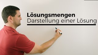 Lösungsmengen Darstellung einer Lösung bei GleichungenUngleichungen  Mathe by Daniel Jung [upl. by Enimzaj]