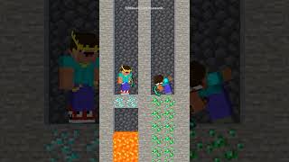 Poor Herobrine help to Rich Noob Mining Challenge minecraftshorts fyp [upl. by Iorgos]