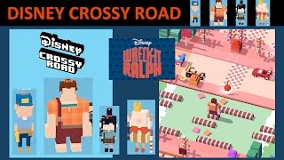 Disney Crossy Road WreckIt Ralph World feat Ralph Vanellope Felix King Candy Gameplay [upl. by Lucrece249]