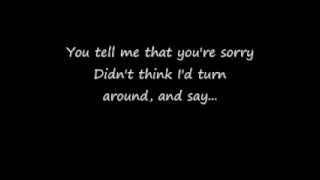 Timbaland ft OneRepublic  Apologize Lyrics HD [upl. by Oaks]