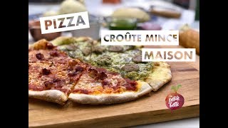 TUTO Inspirations et recettes 🍕PIZZA CROÛTE MINCE MAISON 🍕 [upl. by Allak]