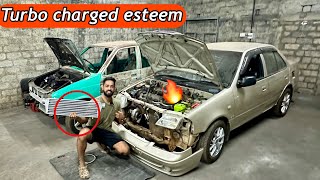 💥Turbo charged Esteem 2007  Project car building for Track purpose only [upl. by Halliday]