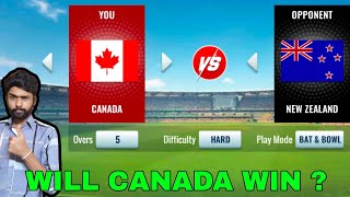 Canada Vs New Zealand Cricket Gameplay With Facecam amp in Hindi Commentary  10 Overs [upl. by Eirac194]