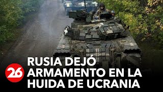 Rusia dejó armamento en la huida de Ucrania [upl. by Kcirted]