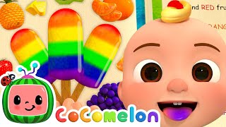 The Colors Song with Popsicles  CoComelon  Moonbug Kids  Color Time [upl. by Khosrow]