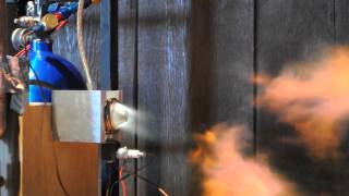 3D printed aerospike rocket engine 2 second test [upl. by Nurse]