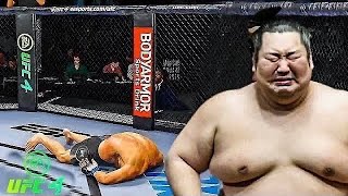 Khabib Nurmagomedov vs Sumo EA sports UFC 4 [upl. by Olatha]