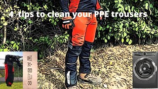 4 tips for cleaning your chainsaw protective trousers2 [upl. by Liw761]