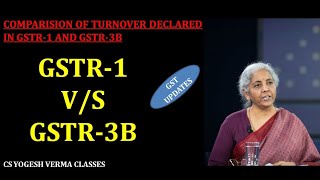 GSTR1 VS GSTR3B COMPARISON DIFFERENCE IN GSTR1 AND GSTR3B  DIFFERENCE IN GSTR3B AND GSTR2B gst [upl. by Secor5]