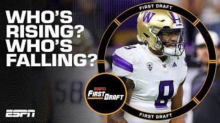 2024 NFL Draft Big Board Risers amp Fallers  First Draft [upl. by Tlaw5]