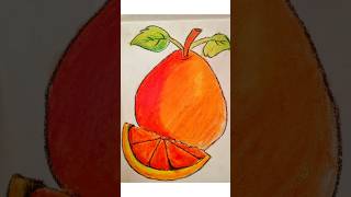 How To Draw An Orange  Easy Orange Drawing  shorts [upl. by Collbaith]