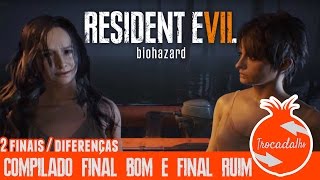 Resident Evil 7  2 Finais  Diferenças entre o Final Bom e Ruim  Compilado [upl. by Dede]