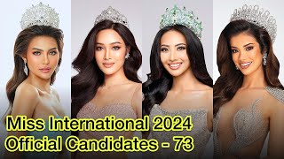 Miss International 2024 Official Candidates missinternational missinternational2024 [upl. by Enomaj21]