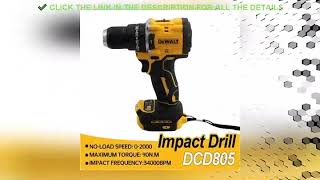 ✔️Dewalt 20V DCD805 Cordless Impact Drill Brushless Drill Impa [upl. by Roybn]