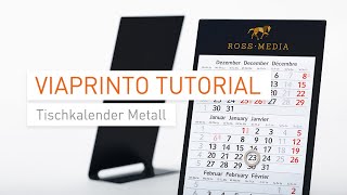 Tutorial amp Unboxing Tischkalender Metall in InDesign gestalten [upl. by Willie]