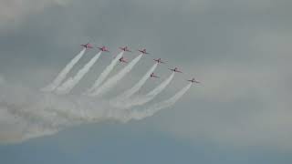 RAF Red Arrows Summer Air Show DDay80 Duxford 2024 4K [upl. by Mita]