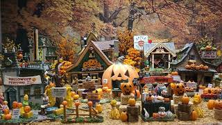 2023 Lemax Spooky Town Dept 56 Autumn  Fall Halloween Village display LAYOUT STAGE 🎃 [upl. by Terencio]