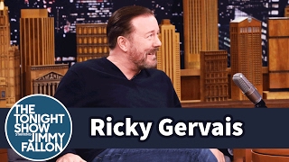 Ricky Gervais Refuses to Give Up Eating or Drinking to Lose Weight [upl. by Doownil]