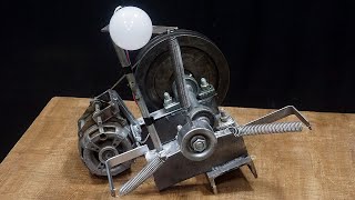 Spring mechanism runs forever DIY Free Energy Generator [upl. by Acirrej]