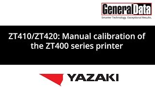 ZT410ZT420 Manual calibration of the ZT400 series printer [upl. by Yrahca2]