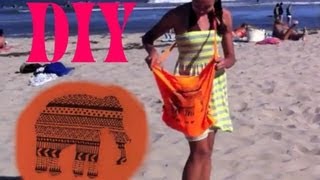 DIY NO SAND Beach Bag HowToByJordan [upl. by Reyem227]