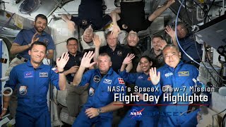 NASA’s SpaceX Crew7 Flight Day 2 Highlights [upl. by Dieball]