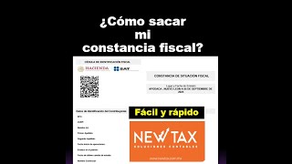 Como sacar mi CONSTANCIA DEL SAT fácil y rápido  cedula de identificación fiscal [upl. by Levram309]