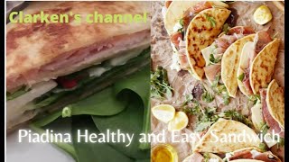 Italian Flat Bread Healthy and Easy Piadina Bread Recipe  Italian Traditional Flatbread [upl. by Ada458]