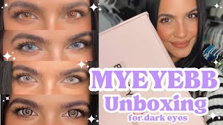 MYEYEBB Contact Lenses Review  GIVEAWAY  lenses for dark eyes  GiftedGracebyGeneLizQLLC [upl. by Alvarez811]