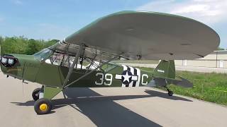 WAGAero Cub Replica L4 1982 Fixed Wing Airplane at Taildraggers and Motorcycles 2018 [upl. by Nyrhtac]